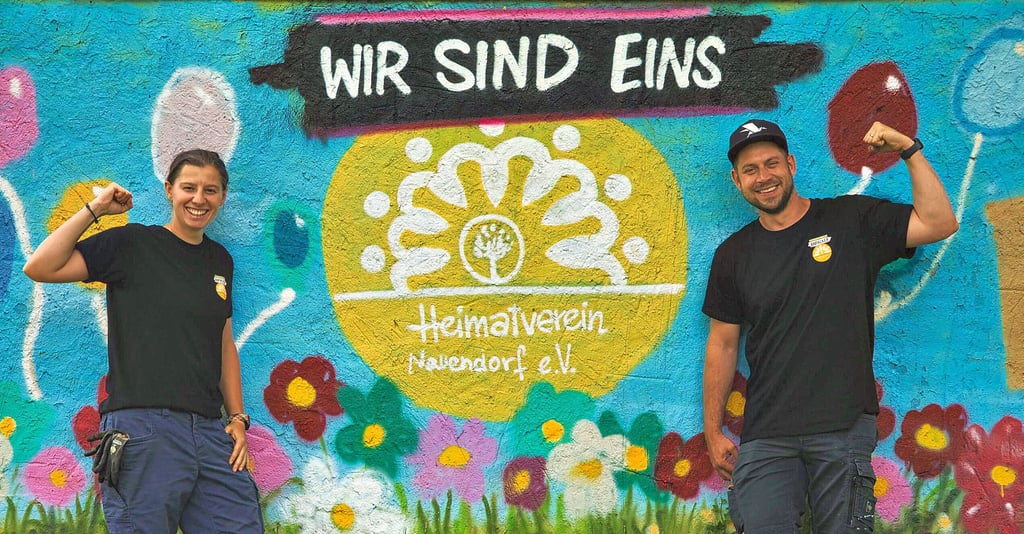 Maria Schenk und Fabian Kloß engagieren sich seit mehreren Jahren für ihren Ort. An Ideen mangelt es den beiden nicht.