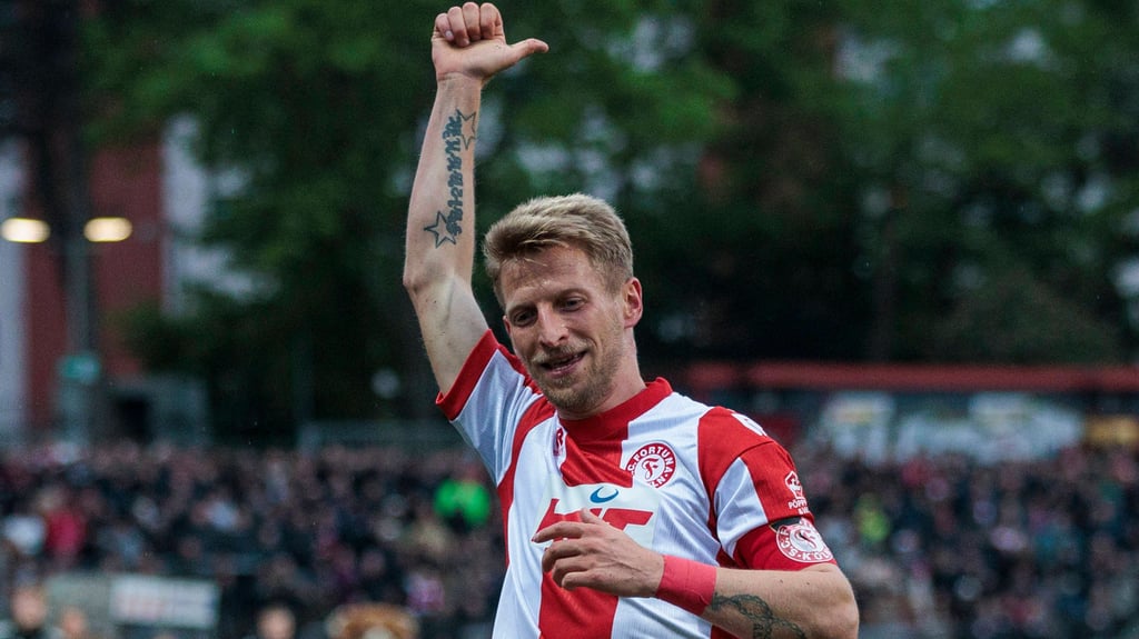 Ex-Magdeburger Dominik Ernst bei einem seiner letzten Spiele als aktiver Spieler.