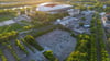 Das Umfeld der Leipziger Red Bull Arena soll mit Blick auf eine deutsche Olympia-Bewerbung umgebaut werden.