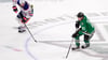 Leon Draisaitl (links) legte beim Sieg gegen die Dallas Stars seinen 13. Assist für die Edmonton Oilers in den laufenden Playoffs auf.