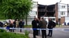 Die Polizei wurde zu dem Hausbrand gerufen.