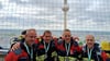 Beim Treppenlauf der Feuerwehrleute waren zwei Zerbster Teams dabei: Marcus Lamprecht und Christian Zein sowie Michael Els und Mathias Weller.