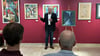 Reimar Börnicke hat sich sichtlich über die Ausstellung gefreut und wird zur Finissage am Sonntag sein neues Buch vorstellen.