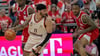 Nick Weiler-Babb (l.) und die Bayern-Basketballer stehen im Playoff-Halbfinale.