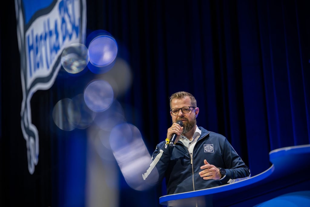 Präsident Fabian Drescher will Hertha BSC wieder nach oben führen.