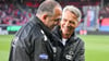 Vorbildliche Trainer-Routiniers: Frank Schmidt (l.) und Horst Steffen