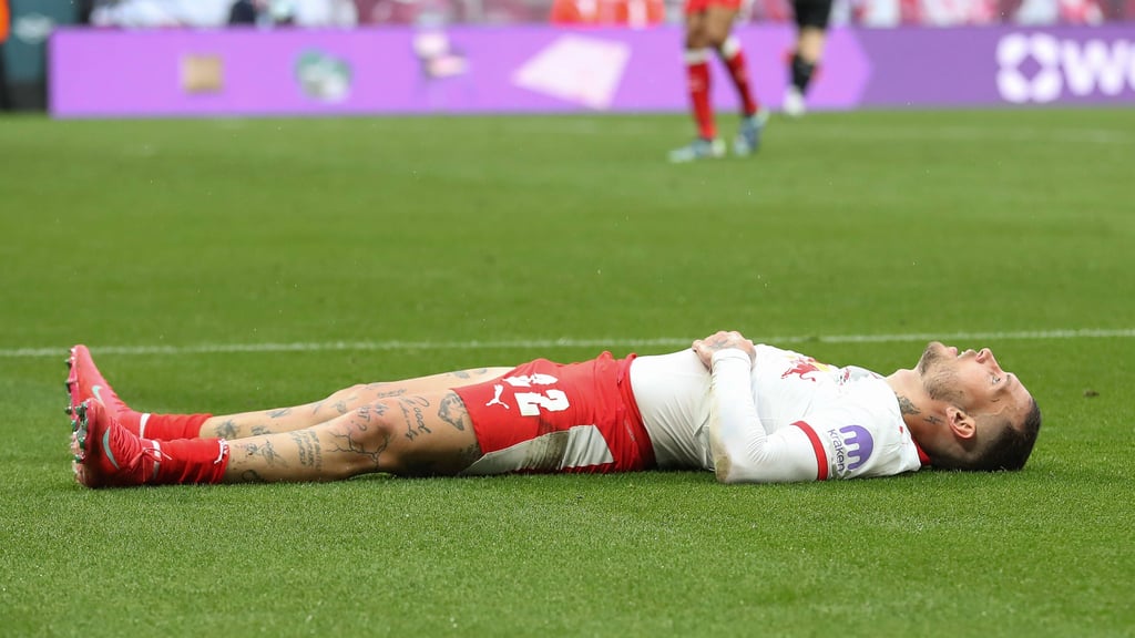 David Raum am Boden? Nach eigener Aussage will der Nationalspieler bei RB bleiben.