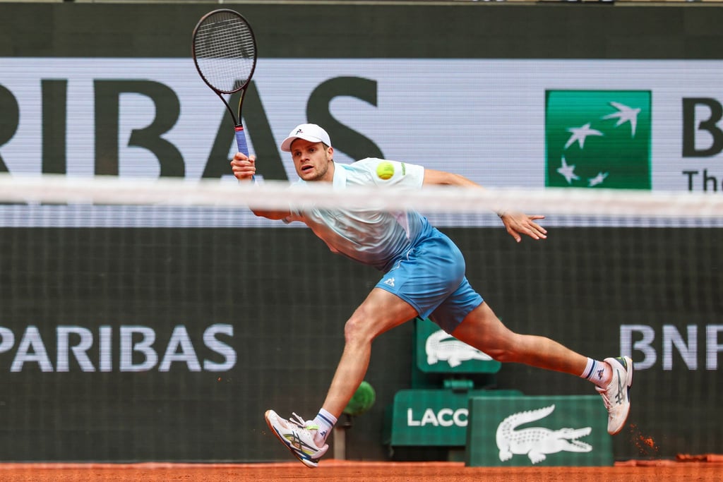 Für Yannick Hanfmann ist bei den French Open nach der ersten Runde Schluss.