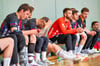 Entsetzen auf der Bank des HCB nach der Niederlage im Relegations-Rückspiel: Minuten zuvor hatte man noch wie der sichere Sieger und Drittliga-Teilnehmer der Saison 25/26 ausgesehen. Doch dann kam der Einbruch.