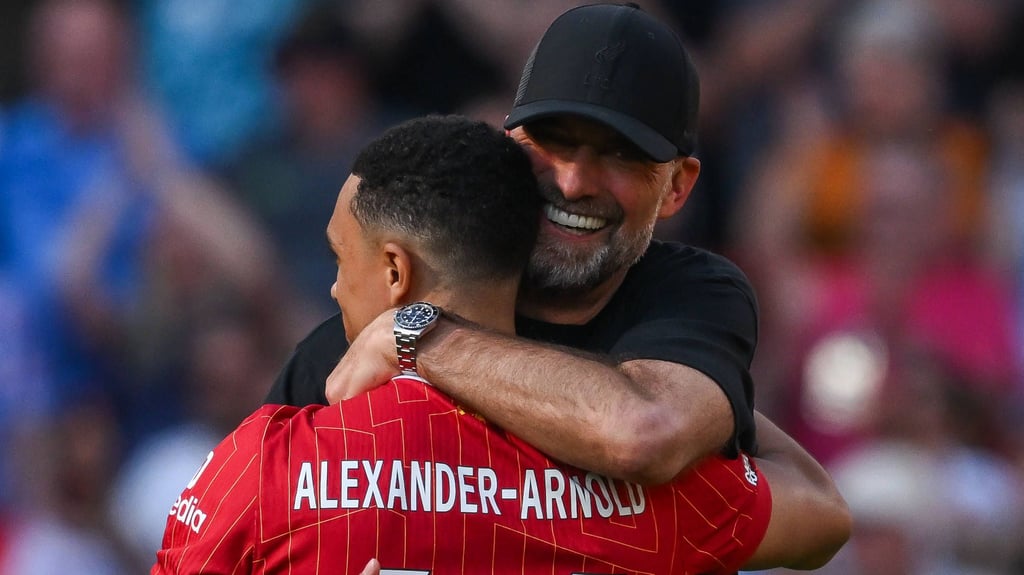 Jürgen Klopp und Trent Alexander-Arnold zu gemeinsamen Zeiten in Liverpool.