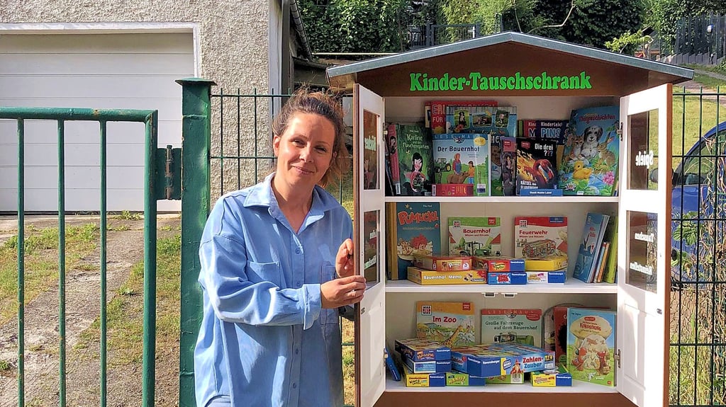 Sie hatte die Idee für den Kindertauschschrank: Madlen Prillwitz