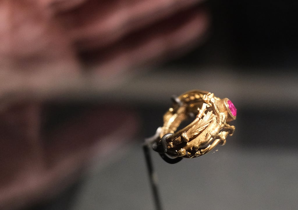 Der Goldring mit einem Rubin ist in Wittenberg zu sehen.