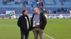 Möglicher Trainerwechsel beim 1. FC Magdeburg: Für Otmar Schork (l.) und Jörg Biastoch dreht sich in diesen Tagen vor allem alles um (Noch)-Trainer Christian Titz.