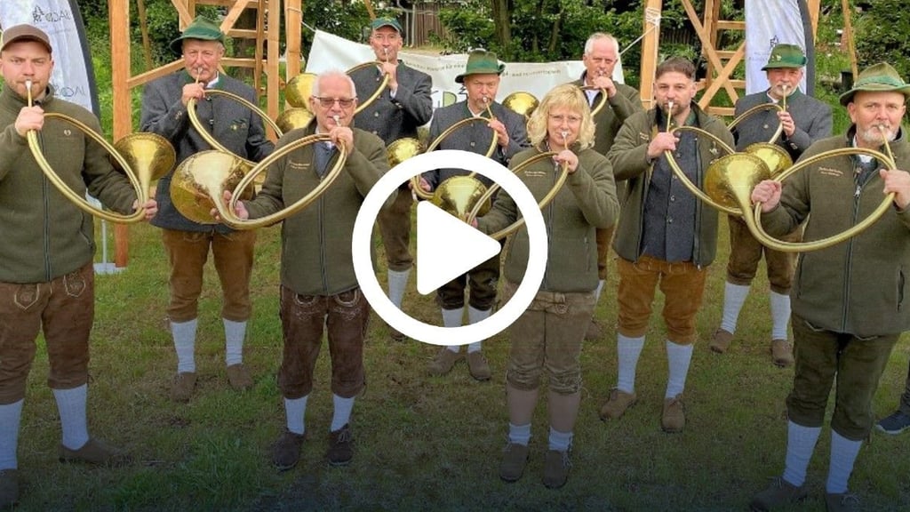 Die Parforcehornbläsergruppe Mildetal Gardelegen zeigte wie alle Gruppen eine hervorragende Leistung in Zichtau.