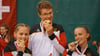 Sophia Julius, Malte Schröder, Frieda Wilke (v. l.) triumphierten 2023 bei der Team-WM in Chicago. In Leipzig wollen sie ihre Titel verteidigen.