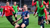 Leo Scienza bejubelt seinen Last-Minute-Treffer für seinen 1. FC Heidenheim beim Relegationsspiel gegen SV Elversberg.
