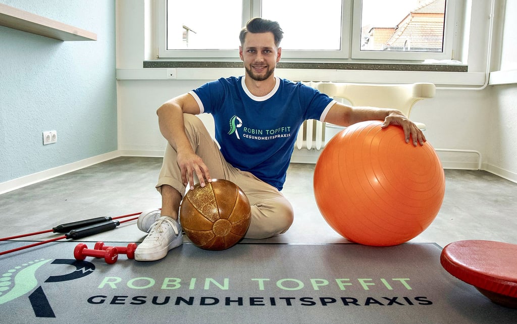 Gesundheitscoach und Betreiber Robin Topf eröffnet am Samstag seine eigene Gesundheitsspraxis in der Körnerstraße.