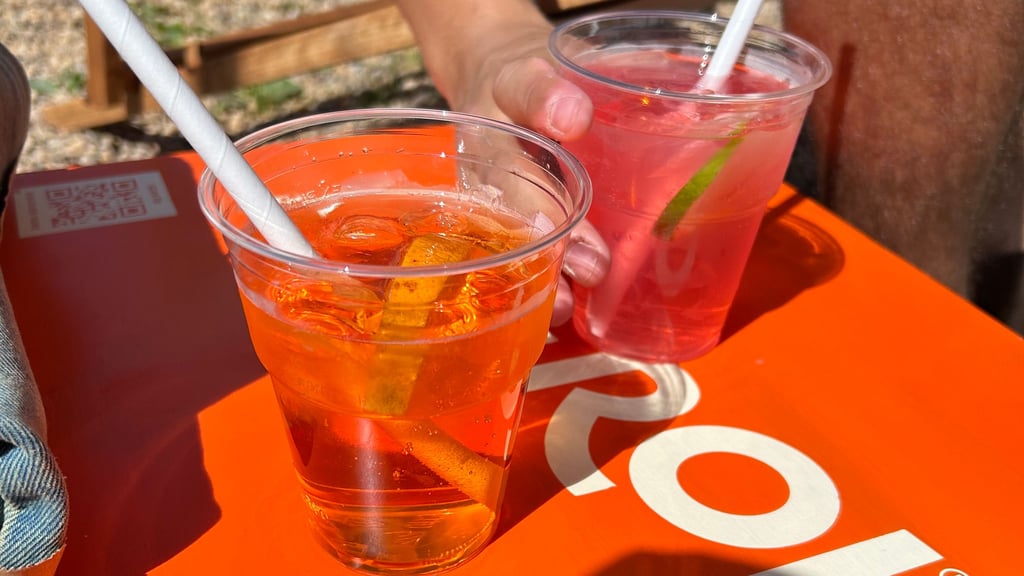 In Magdeburg gibt es direkt an der Elbe einen neuen Biergarten. Dort gibt es Aperol-Spritz und Co. auch zum Mitnehmen.