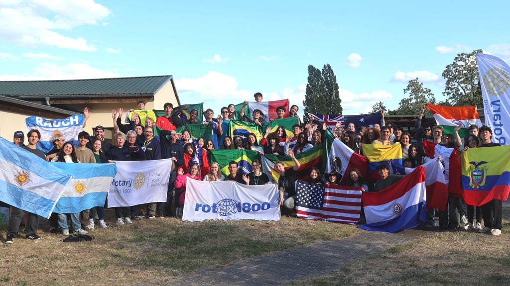 Jugendliche aus aller Welt nahmen am Rotex-Treffen in Havelberg teil.
