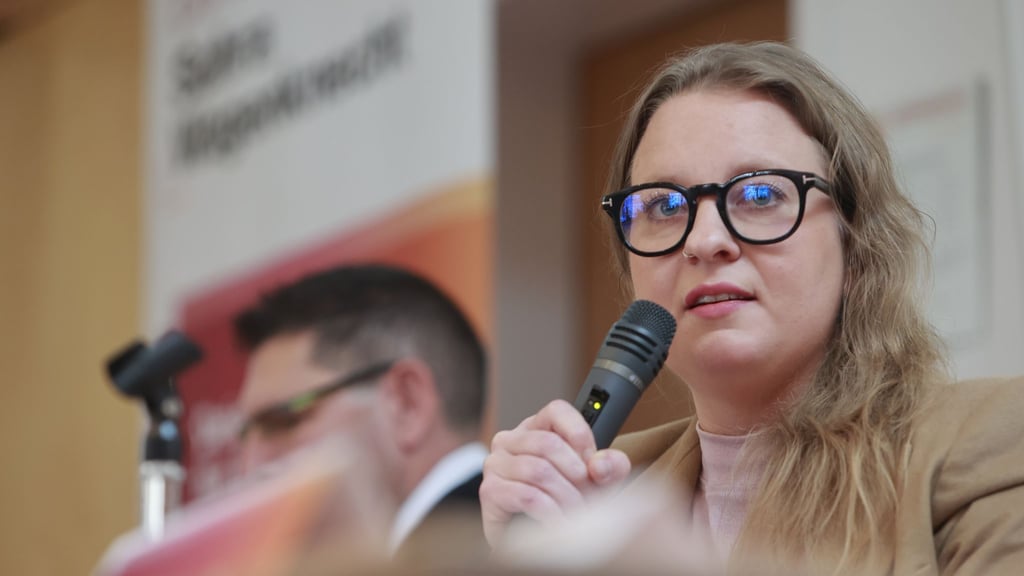 Friederike Benda soll BSW-Vorsitzende in Brandenburg werden. (Archivfoto)