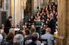 Momentaufnahme des Oratorienkonzerts, das zu den Halberstädter Domfestspielen dazugehört. Dieses Jahr erklingt dabei Brahms "Ein Deutsches Requiem".