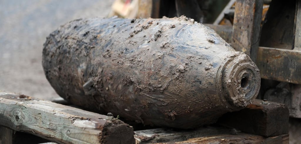 So sieht eine amerikanische 500-Kilo-Bombe aus dem Zweiten Weltkrieg aus. Im 2. Weltkrieg wurde Halle mehrfach bombardiert, an manchen Stellen lauern noch heute Blindgänger im Boden.