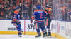Leon Draisaitl jubelt über seinen Treffer zum 1:0.