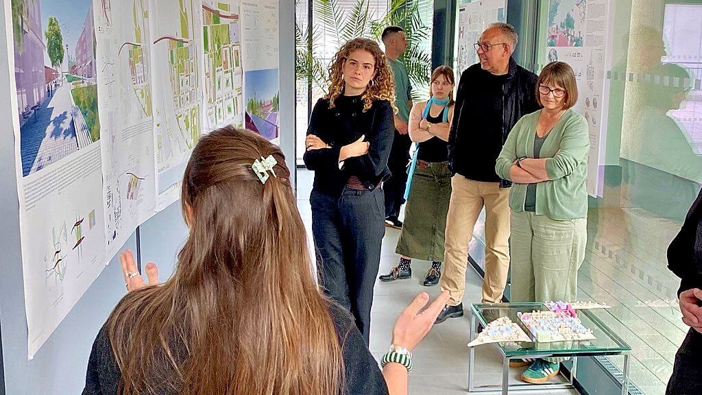 Ideen für ein neues Stadtquartier: Architektur-Studierende präsentieren ihre Visionen für ein neues Stadtbild.