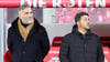 Hasan Cetinkaya (l.), der Berater von Peter Gulacsi, im Dezember 2023 in der Red Bull Arena.