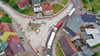Kann zum Nadelöhr werden und Staus nach sich ziehen, wenn viele Fahrzeuge von und zu der A9 durch Coswig wollen: die Baustelle am Coswiger Flieth.