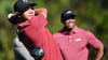 Charlie Woods, hier mit seinem berühmten Vater Tiger, arbeitet an seiner Golfkarriere und gewann nun ein wichtiges Nachwuchsturnier.
