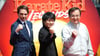 Die Schauspieler Ralph Macchio , Ben Wang und Jackie Chan (l-r). (Archivbild)