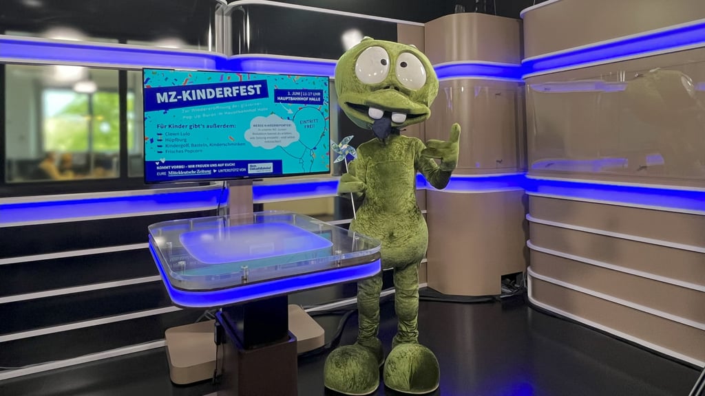 Galaktikus, das Maskottchen der MZ-Kinderzeitung Galaxo, ist schon aufgeregt: Am Sonntag zum Kindertag ist er zum Kinderfest auch dabei. 