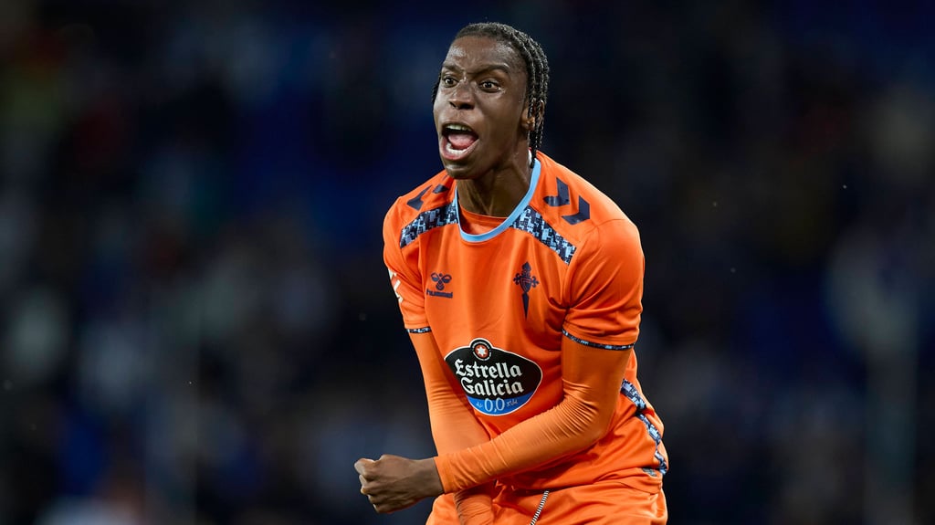 Ilaix Moriba zeigt Emotionen.