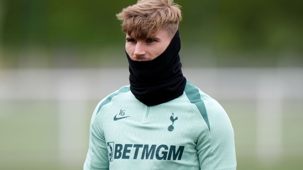 Timo Werner beim Training von Tottenham.