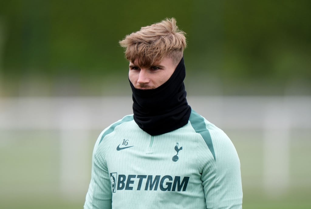 Timo Werner beim Training von Tottenham.