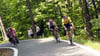 Simon Yates (r) distanziert Richard Carapaz und Isaac del Toro (l) am Colle delle Finestre.