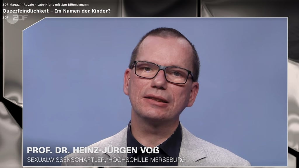 Heinz-Jürgen Voß erklärte im ZDF die positive Wirkung queerer Charaktere auf Kinder.