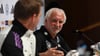 Homeground statt Allianz Arena: Bundestrainer Julian Nagelsmann (l) und Sportdirektor Rudi Völler schauen das Champions-League-Finale nicht vor Ort, sondern im Kreise der Nationalmannschaft.