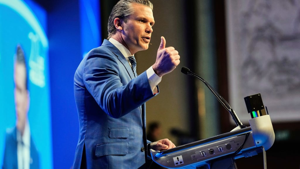 Hegseth richtet klare Worte an China.