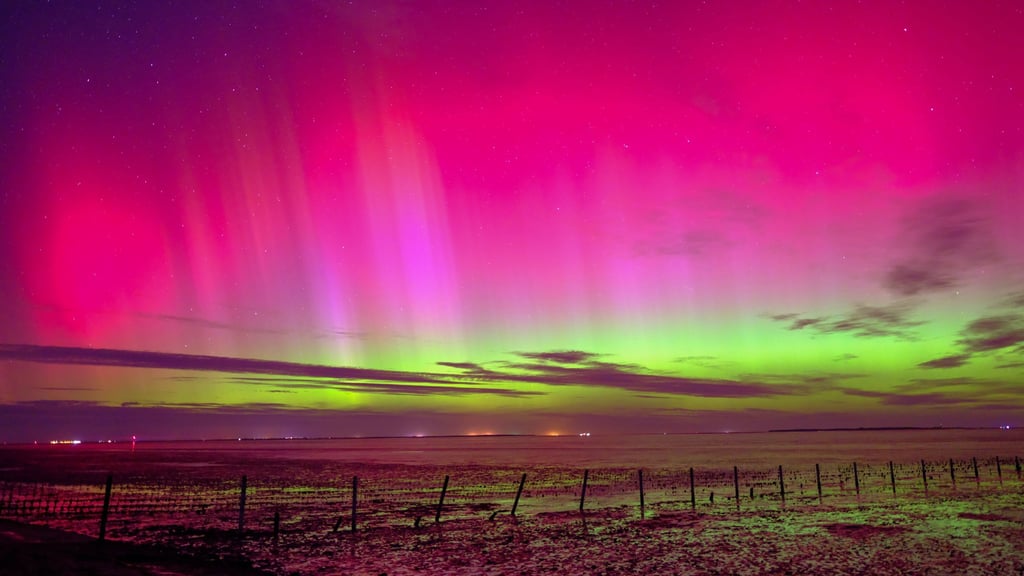 Im Januar waren über Sachsen-Anhalt Polarlichter zu sehen.