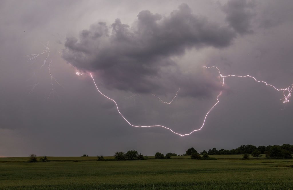 Gewitter ziehen über Sachsen (Symbolbild)