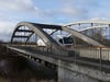 Die Saalebrücke der B91 bei Schkopau. In der Nähe ereignetes sich der Unfall.