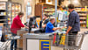 Blick auf den Kassenbereich des Edeka-Markts Wallek: 45 Mitarbeiter sind hier beschäftigt. 