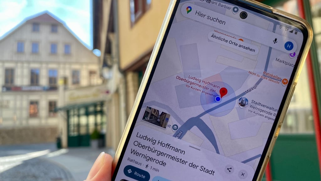 Ein Kartenfehler bei Google Maps hat Verwirrung in Wernigerode gestiftet - und bei einem ehemaligen Oberbürgermeister der Harz-Stadt für Rätselraten gesorgt.