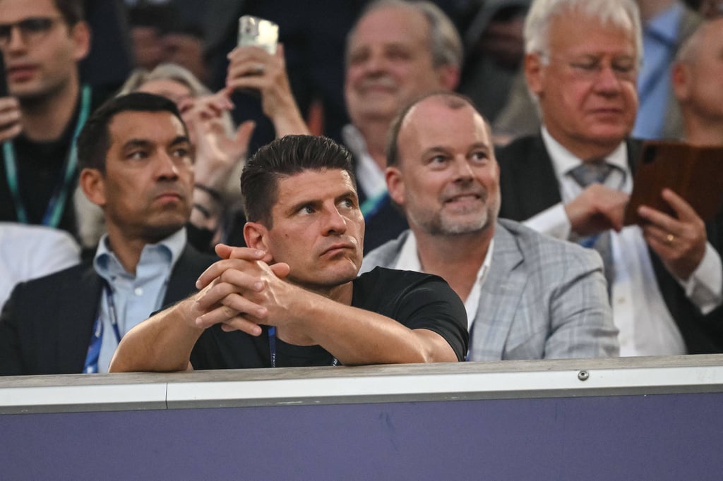Mario Gomez beim Finale der Champions League.
