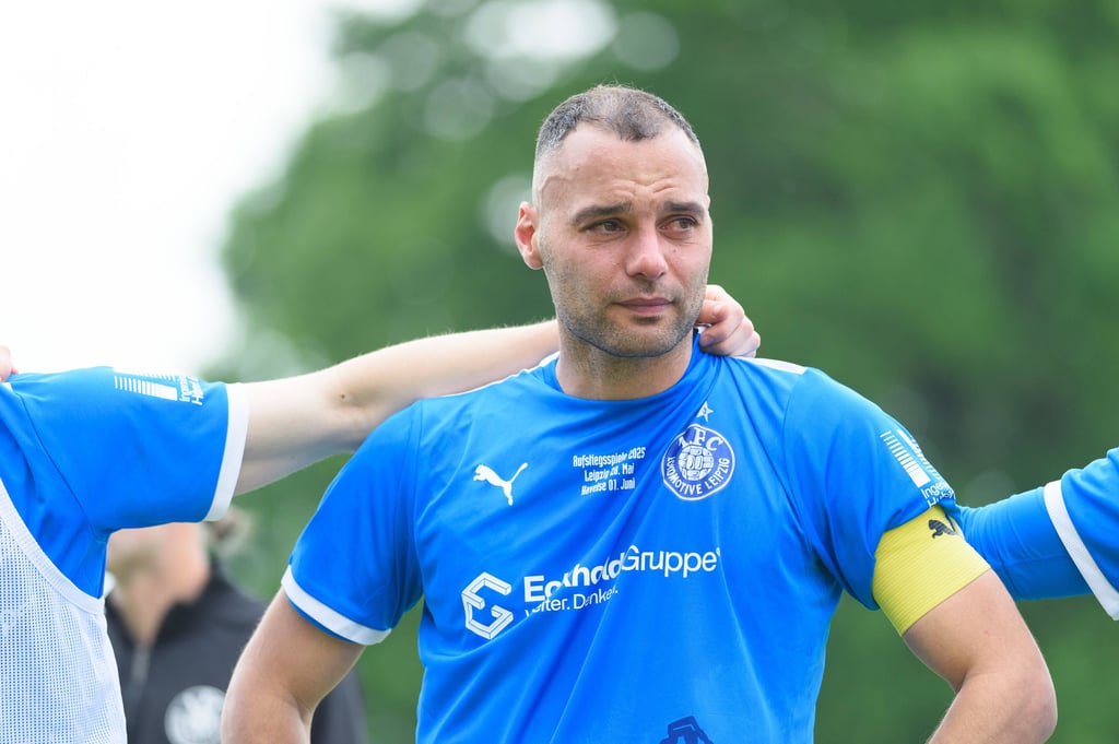 Leipzigs Kapitän Djamal Ziane war untröstlich.