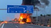 Auf der A2 in Richtung Hannover hat ein Lkw gebrannt.