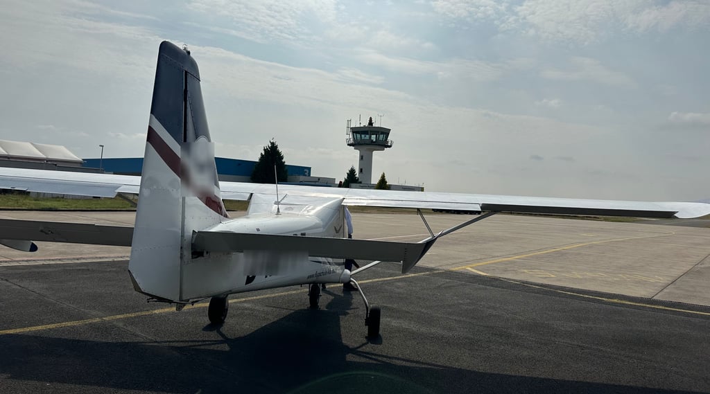 Blick auf den Flugplatz in Magdeburg. Für Ärger sorgt hin und wieder der Fluglärm.
