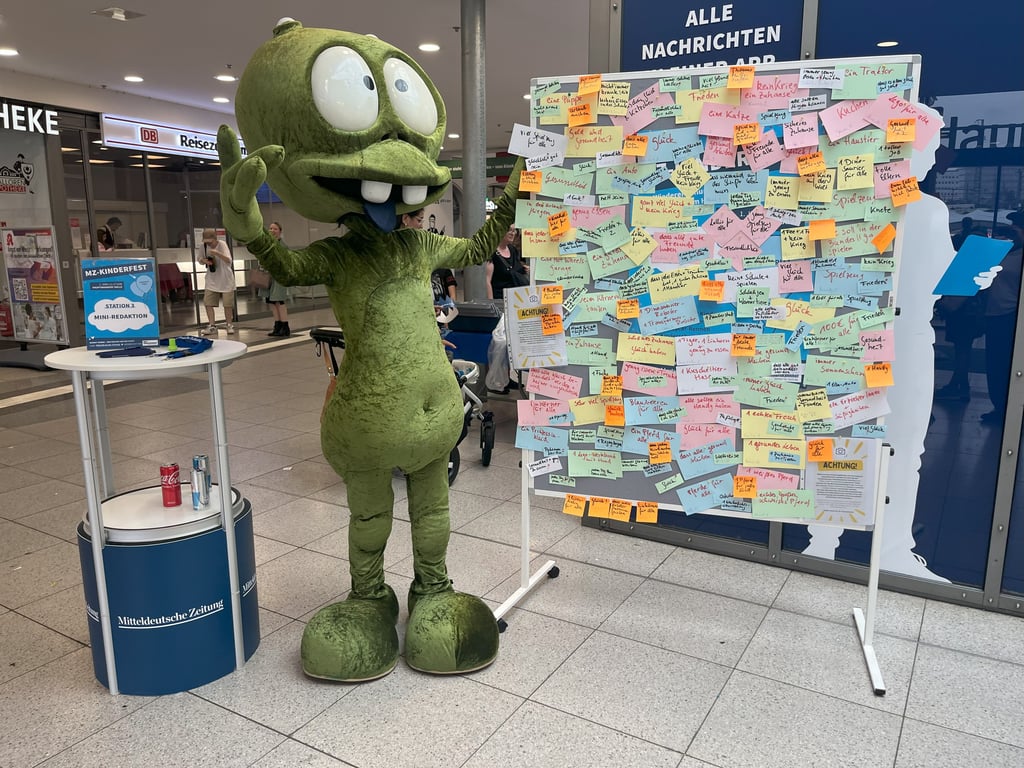 Galaktikus an der Wünschewand: Am Ende war kaum noch Platz frei.